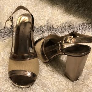 Marc Jacobs Linen High Heel Sandals